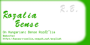 rozalia bense business card